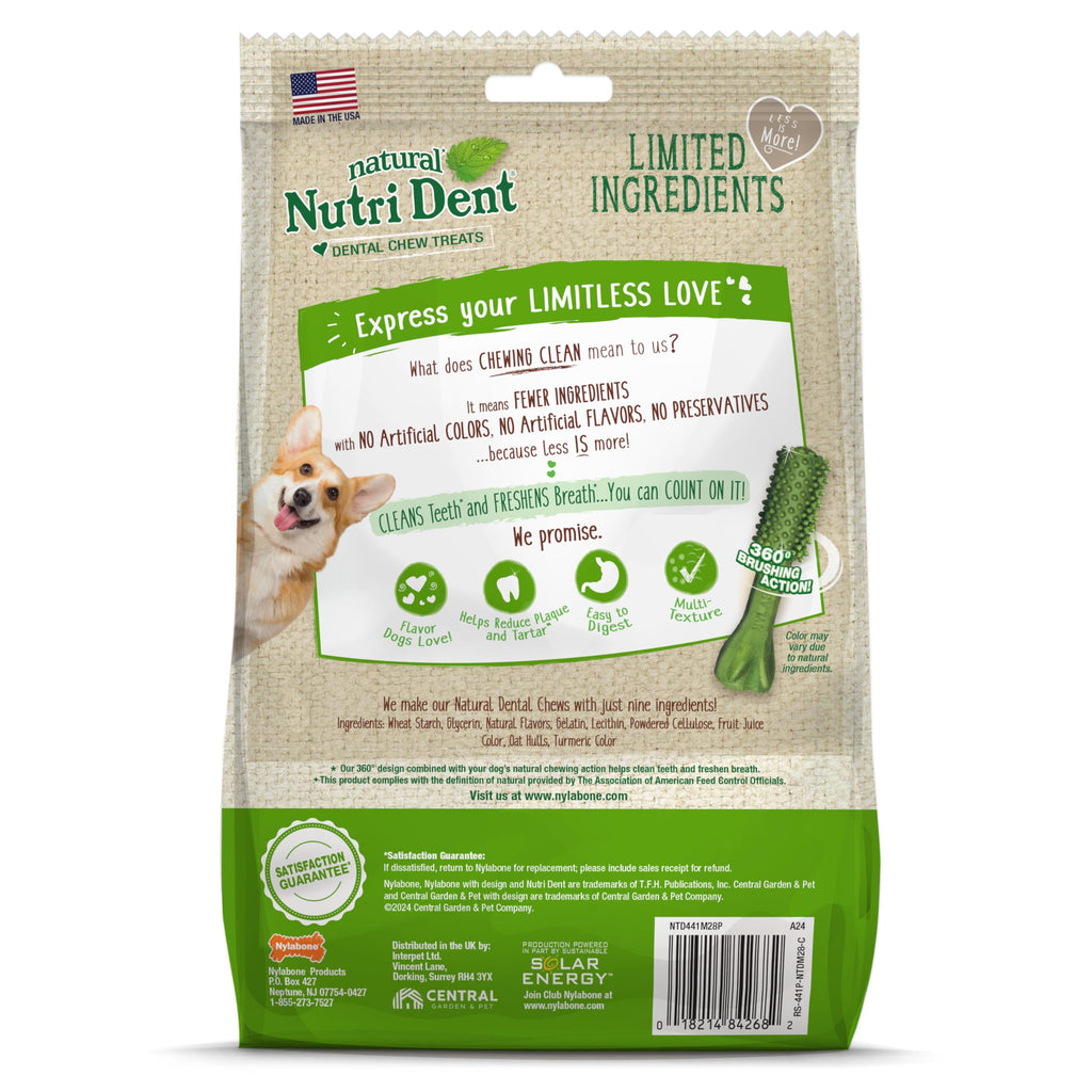 Natural Dog Dental Chews, Small 28 Count N1002