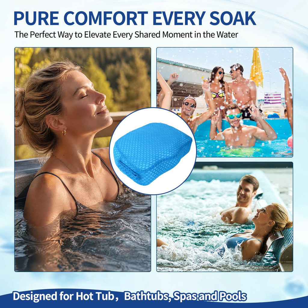 Weighted 3D Air Mesh Inflatable Hot Tub Booster Seat Y7613