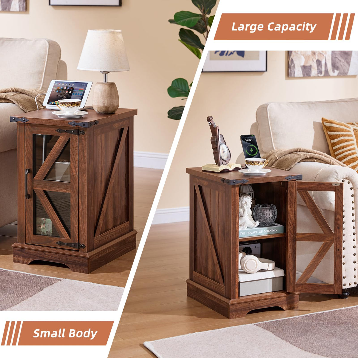 End Table Set 2 with Charger H479804