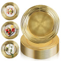 12 Pcs 13 Inch Round Gold Charger Plates M587