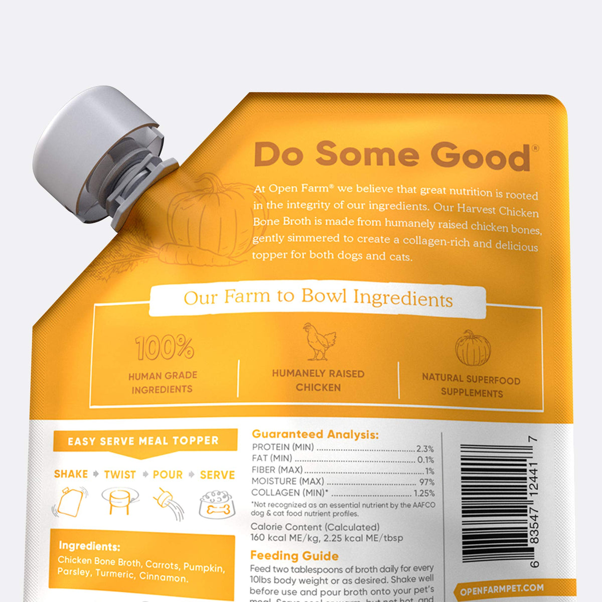 Chicken Bone Broth Food Topper for Dogs and Cats 12oz B7907