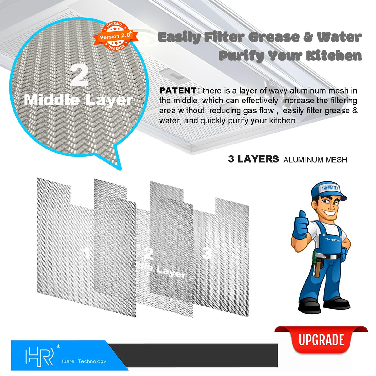 Hood Filter 9.375x11.75 2 Pack H8812
