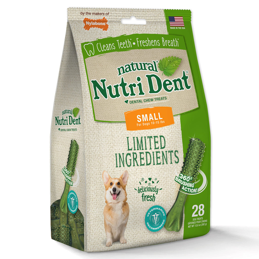 Natural Dog Dental Chews, Small 28 Count N1002