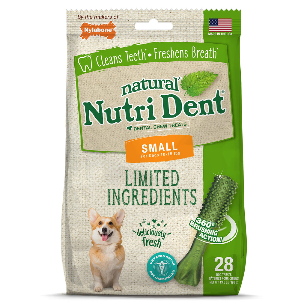 Natural Dog Dental Chews, Small 28 Count N1002